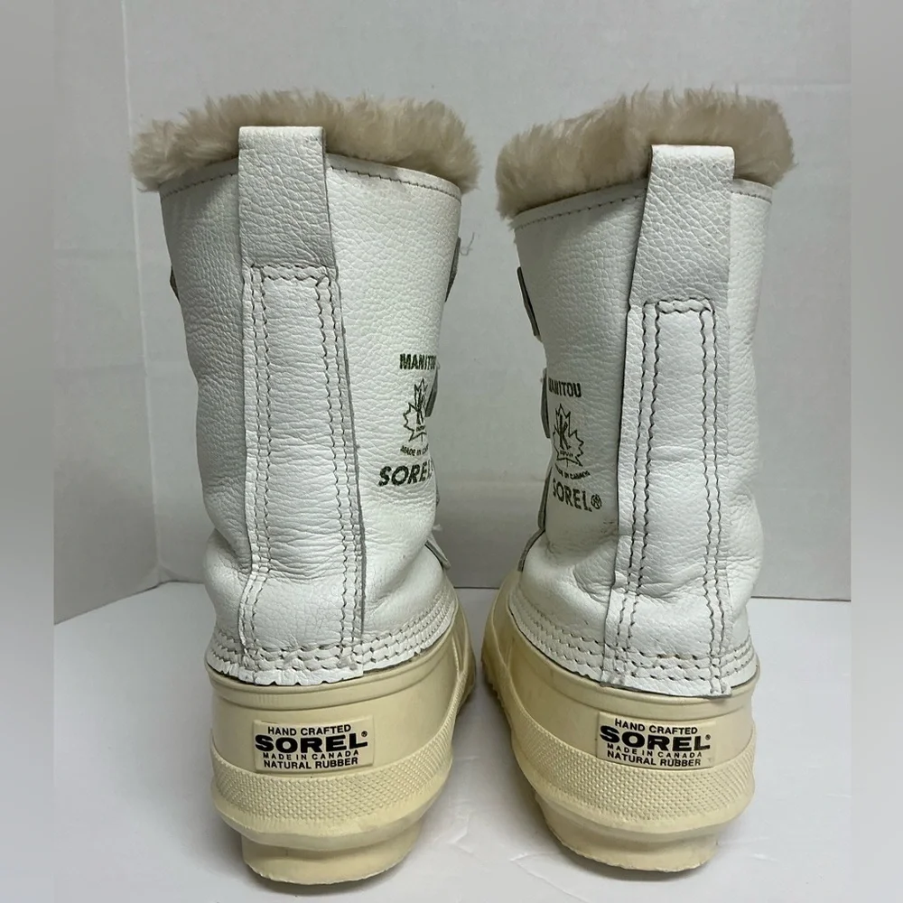 Sorel Women’s Winter Boots White Cream Fur‎ Lined